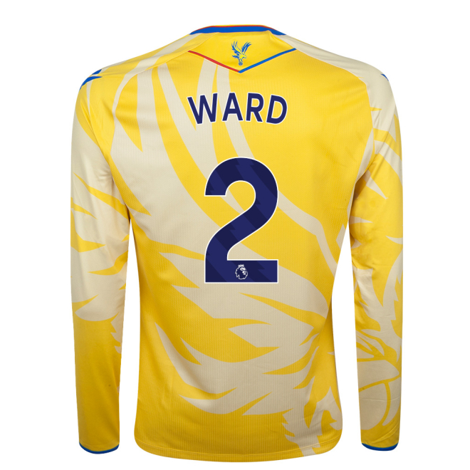 24-25 Eagle Yellow Long Sleeved Body Fit Shirt Collection - Crystal Palace Shirts