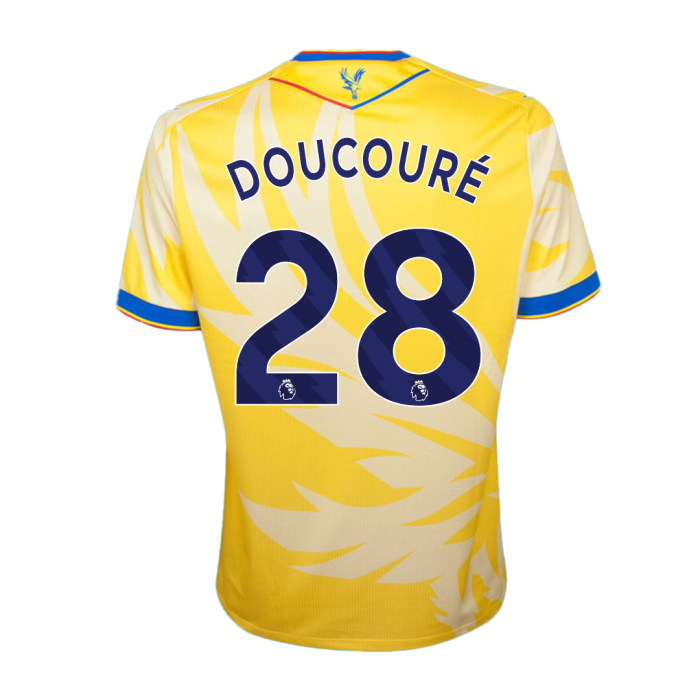 2425 eagle yellow bodyfit shirt doucoure 28 Collection - Crystal Palace Shirts