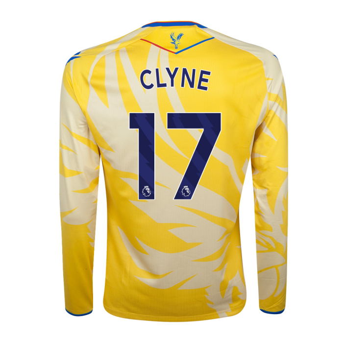 2425 eagle yellow long sleeved body fit shirt clyne 17 Collection - Crystal Palace Shirts