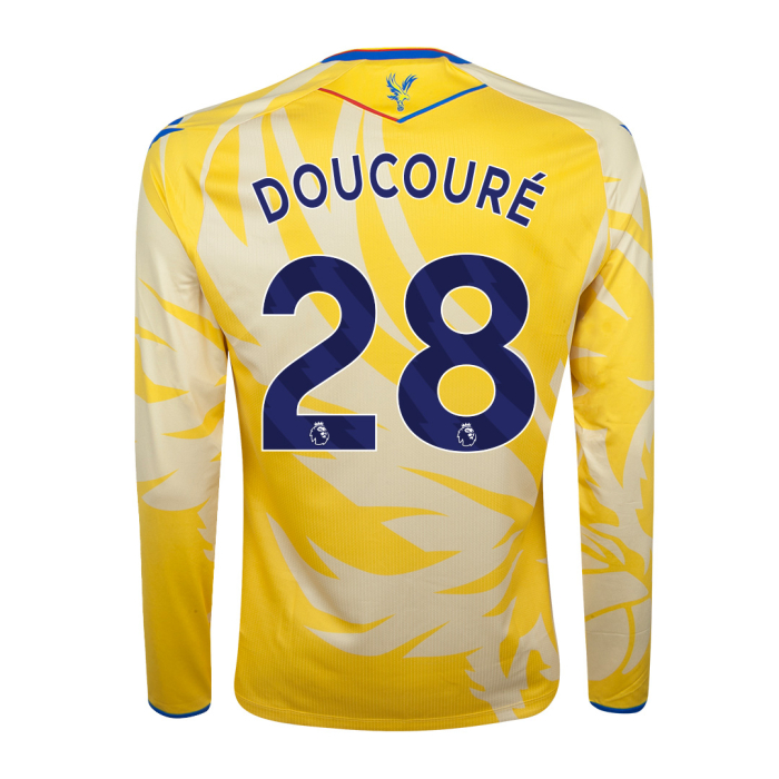 2425 eagle yellow long sleeved body fit shirt doucoure 28 Collection - Crystal Palace Shirts