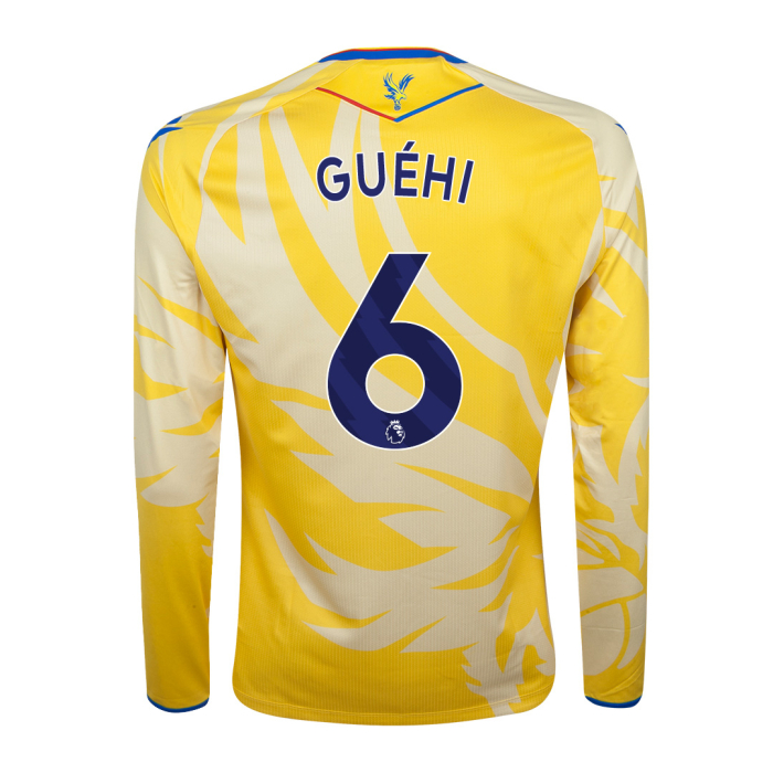 2425 eagle yellow long sleeved body fit shirt guehi 6 Collection - Crystal Palace Shirts