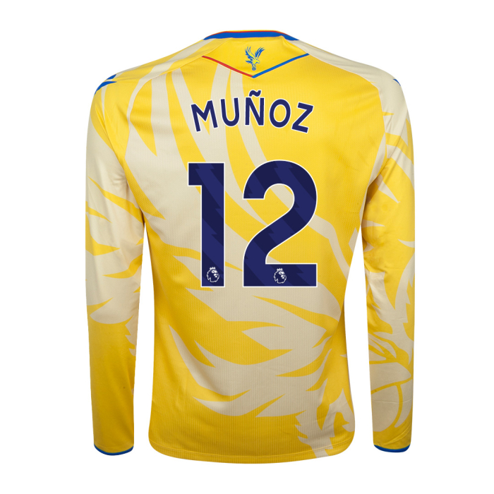 2425 eagle yellow long sleeved body fit shirt munoz 12 Collection - Crystal Palace Shirts