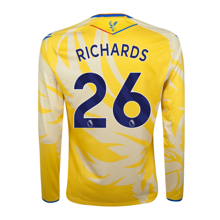 2425 eagle yellow long sleeved body fit shirt richards 26 Collection - Crystal Palace Shirts