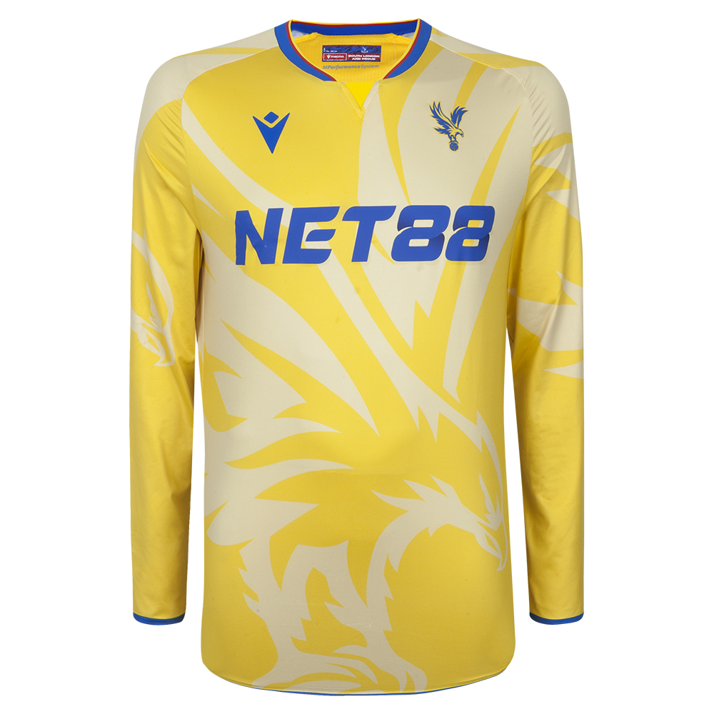 2425 eagle yellow long sleeved body fit shirt with custom printing Collection - Crystal Palace Shirts