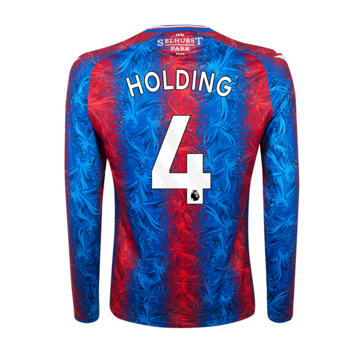 2425 home long sleeved body fit shirt holding 4 Collection - Crystal Palace Shirts