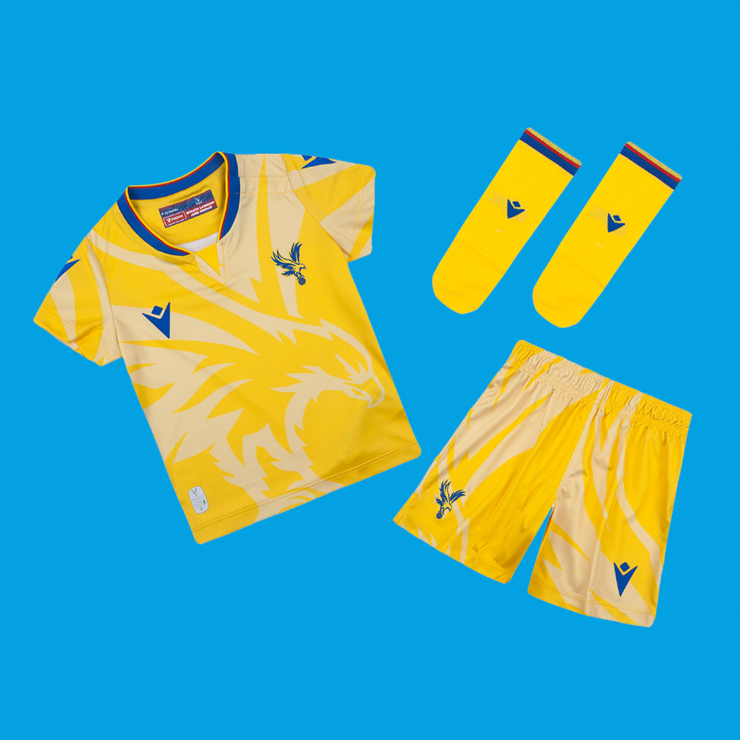 2425 eagle yellow baby kit with custom printing Collection - Crystal Palace Shirts