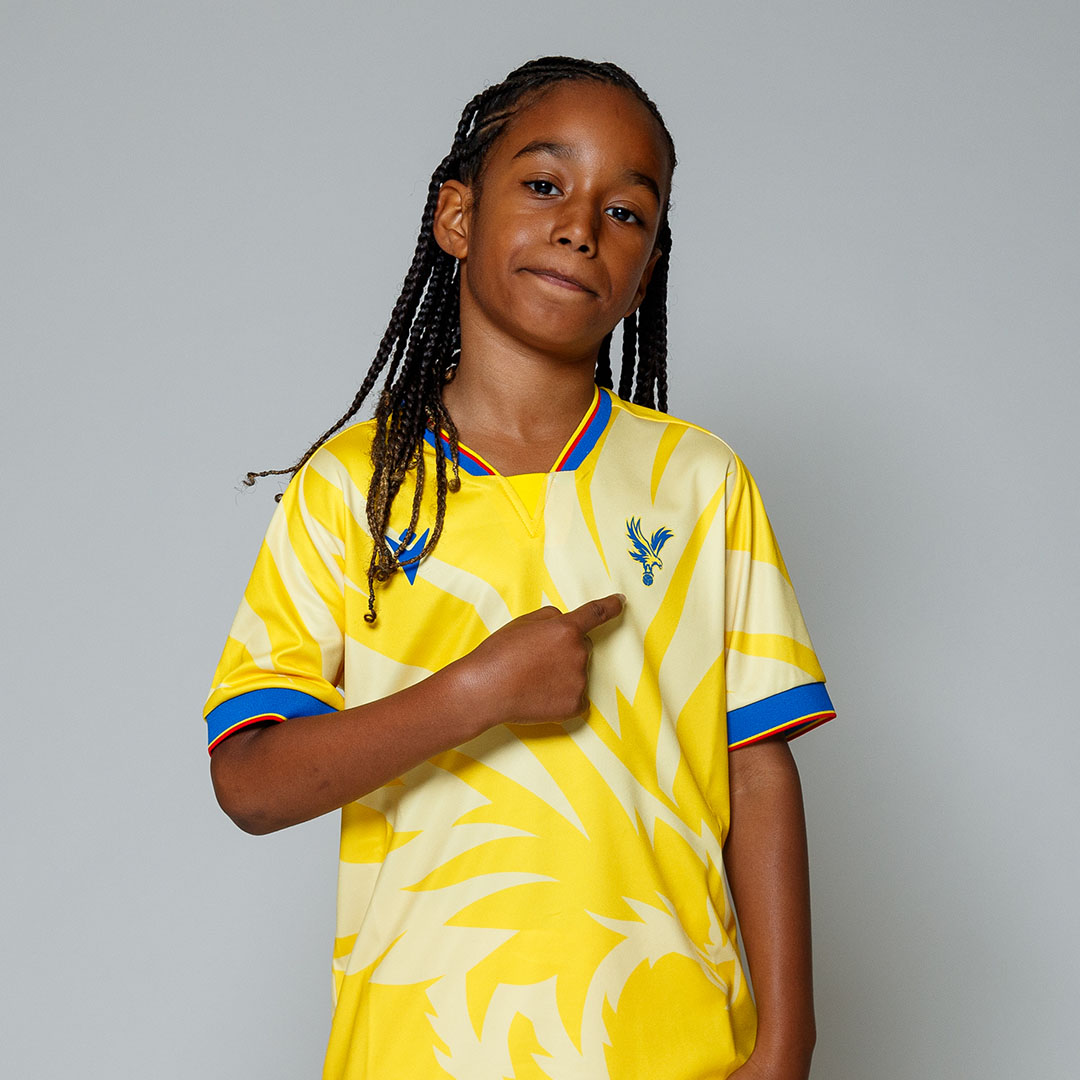 2425 eagle yellow shirt junior with custom printing Collection - Crystal Palace Shirts